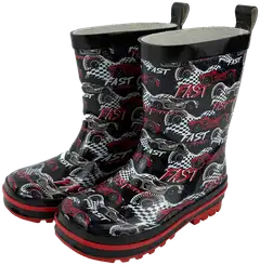 Ciraf lasten kumisaappaat Fast Speed Red RB - BLACK/RED - 1