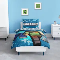 Lasten pussilakanasetti Minecraft 150x210+50x60 cm - 3