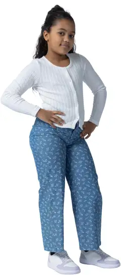 House lasten kuvioidut farkut 23TH032610 - Blue denim - 4