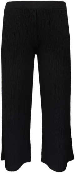 House naisten tekstuuripintaiset housut, D-mitoitus - BLACK - 1