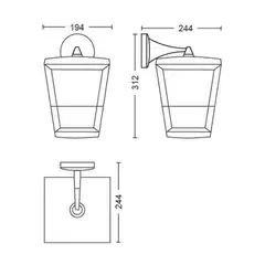 Philips Hue Econic -seinävalaisin ulkokäyttöön 15W 2000-6500K 1140LM säädettävä - 3