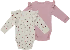 Ciraf vauvojen body Ballerina 250B262923 2-pack - pink heart - 2