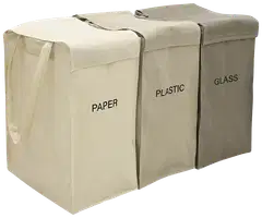 Åhléns Home säilytyskorisetti 3 pack Recycle 22x35x45 cm Beige Multi - 1