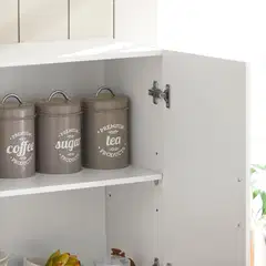 SoBuy seinäkaappi valkoinen FRG231-W - 4