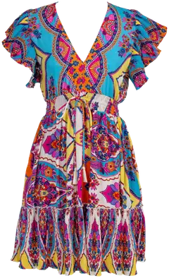 AmandaB naisten mekko - Monivärinen - 1
