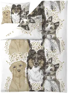 Vallila pussilakanasetti Ystävykset 150x210 cm beige - 1