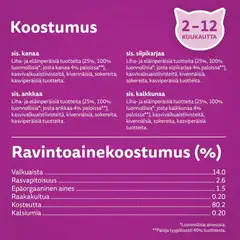 Whiskas Junior Pure Delight mureaa siipikarjaa hyytelössä (12 x 85 g) - 2