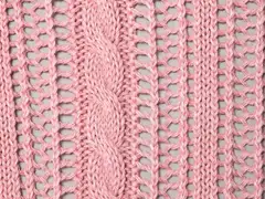 WKLY. naisten palmikkoneulepusero acid wash 213W000154 - Blush pink acid - 6