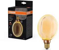 OSRAM LED-sisustuslamppu Vintage 1906 Globe 130mm 4W 220lm 1800K E27 O-filamentti kulta lasi - 3