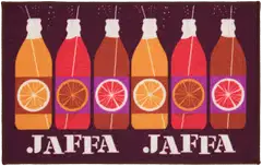 Vallila Jaffa kynnysmatto 50x80 cm wine - 1