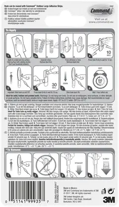 Command™ iso pronssinvärinen designmetallikoukku ulkokäyttöön, 17083BZ-AW - 8