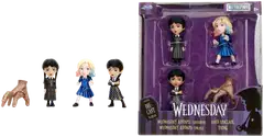 Jada Wednesday, 4 metallisen keräilyhahmon pakkaus, 6 cm; 2,5" - 1