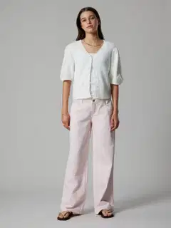 LMTD lasten neuletakki - White Alyssum - 3