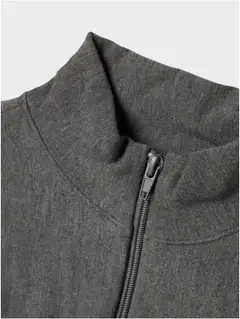 LMTD lasten neuletakki - dark grey melange - 4