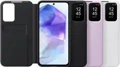 Samsung Galaxy A55 smart view wallet laventeli suojakotelo - 6