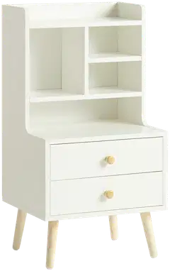 SoBuy yöpöytä valkoinen FBT100-W - 1