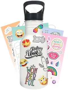 Real UniQ DIY Hydro Bottle -juomapullo 21 cm, koristele itse - 4