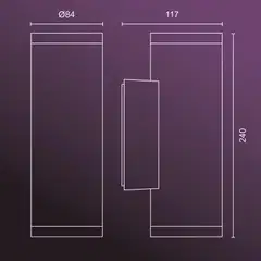Philips Hue Appear -seinävalaisin ulkokäyttöön 16W 2000-6500K 1180LM musta - 3