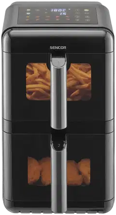 SENCOR Dual Air Fryer kiertoilmakypsennin SFR 1250BK - 2