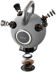 Lenco ORBITA-360 Premium 360° Bluetooth-kaiutin harmaa - 4
