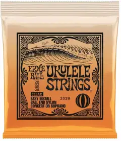 Ernie Ball sopraano / concert ukulelen kielet pallokiinnitys - 1