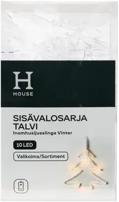 House sisävalosarja Talvi 10 led, erilaisia - 10