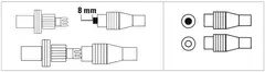 Hama Antenniliittimet, Coax uros - Coax naaras, kierrettävä - 2