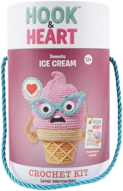 Hook & Heart käsityöpakkaus Funny Ice Cream - 1