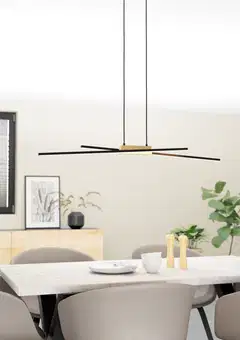 EGLO Riippuvalaisin Panagria led 2x13W 93,5x7,5cm musta/puu - 2