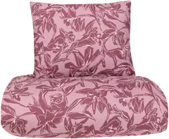 Xtra pussilakanasetti Vine 8964 150 x 210 + 55 x 65 cm burgundy - 1