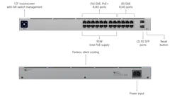 Ubiquiti 24-porttinen gigabit PoE -kytkin SFP-uplink-liitännällä USW-24-POE - 8