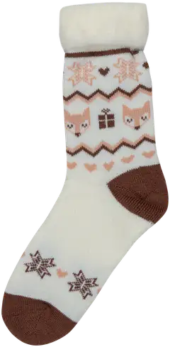 House naisten pehmosukat 214H322507 - Off white/taupe - 1
