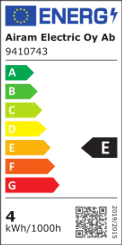 Airam LED Mainoslamppu kirkas 3,8W 4000K E14 470lm 15 000h - 3