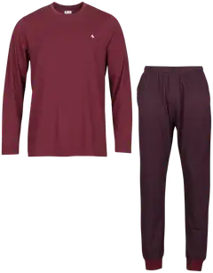 Black Horse miesten pyjama N057 - Red Wine Tile - 1