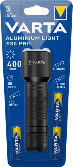 VARTA Taskulamppu aluminium F30 sis.3xAAA - 1