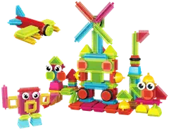 PicassoTiles lelu Bristlelock rakennussarja 112 osaa - 2