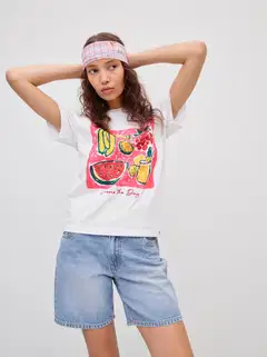 WKLY. naisten T-paita 213W030121 - Fruits - 5