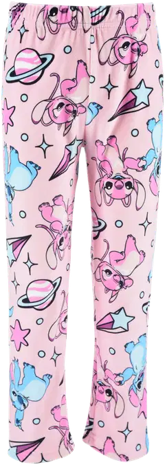 Lasten Lilo Et Stitch pyjama, hieno supersoft kangas - pink - 4