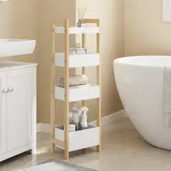SoBuy säilytyshylly valkoinen FRG226-H-WN - 2