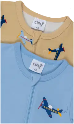 Ciraf vauvojen pyjama 250B260131 2-pack - 15-1217tcx mojave desert - 3