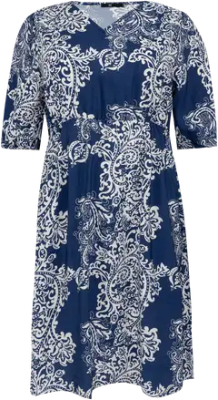 House naisten pitkä kangasmekko 218HP03515, D-mitoitus - Blue Paisley - 1