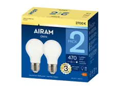Airam LED A60 827 470lm E27 FR 2BX - 3