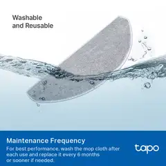 TP-Link Tapo RVA301 robottipölynimurin pestävä moppi, 5 kpl - 3