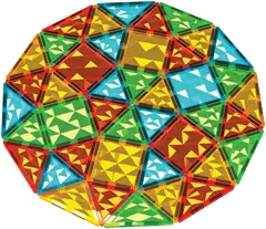 Geomag Tiles Gems Magnettinen Rakennussetti 100 Osaa - 4