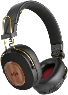House of Marley langattomat sankakuulokkeet Positive Vibration Riddim, rasta/puu - 1