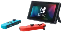 Nintendo Switch konsoli sini/puna Joy-Con ohjaimilla - 2