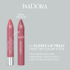 IsaDora The Glossy Lip Treat Twist Up Color Stick huulivoide 3,3 ml - Bare Belle - 3