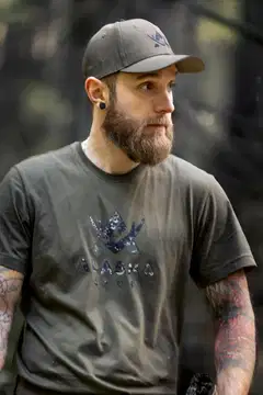 Alaska camo logo miesten t-paita, night green - night green - 3