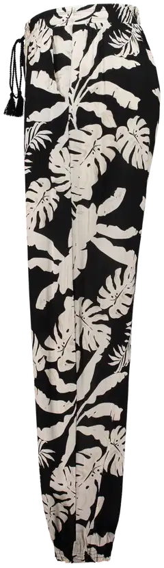 Z-one naisten housut Ro44xy - Black palm - 2