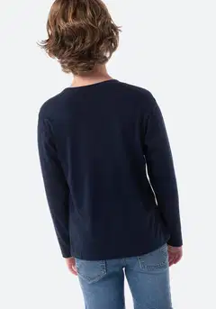 TEX BASIC lasten trikoopaita I994026 - Navy - 2